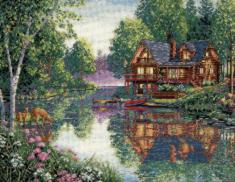 35183 Counted cross stitch kit DIMENSIONS "Cabin Fever"