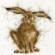 XHD49 Набор для вышивания крестом Hare Brained "Заяц" Bothy Threads. Catalog. Kits