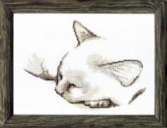 VT-071 Set for cross-stitching Crystal Art Sleeping cat