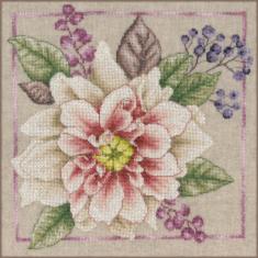PN-0199793 Cross Stitch Kit LanArte House and Garden White Blooms