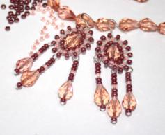 Earrings of beads