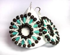 Earrings - Turquoise pattern