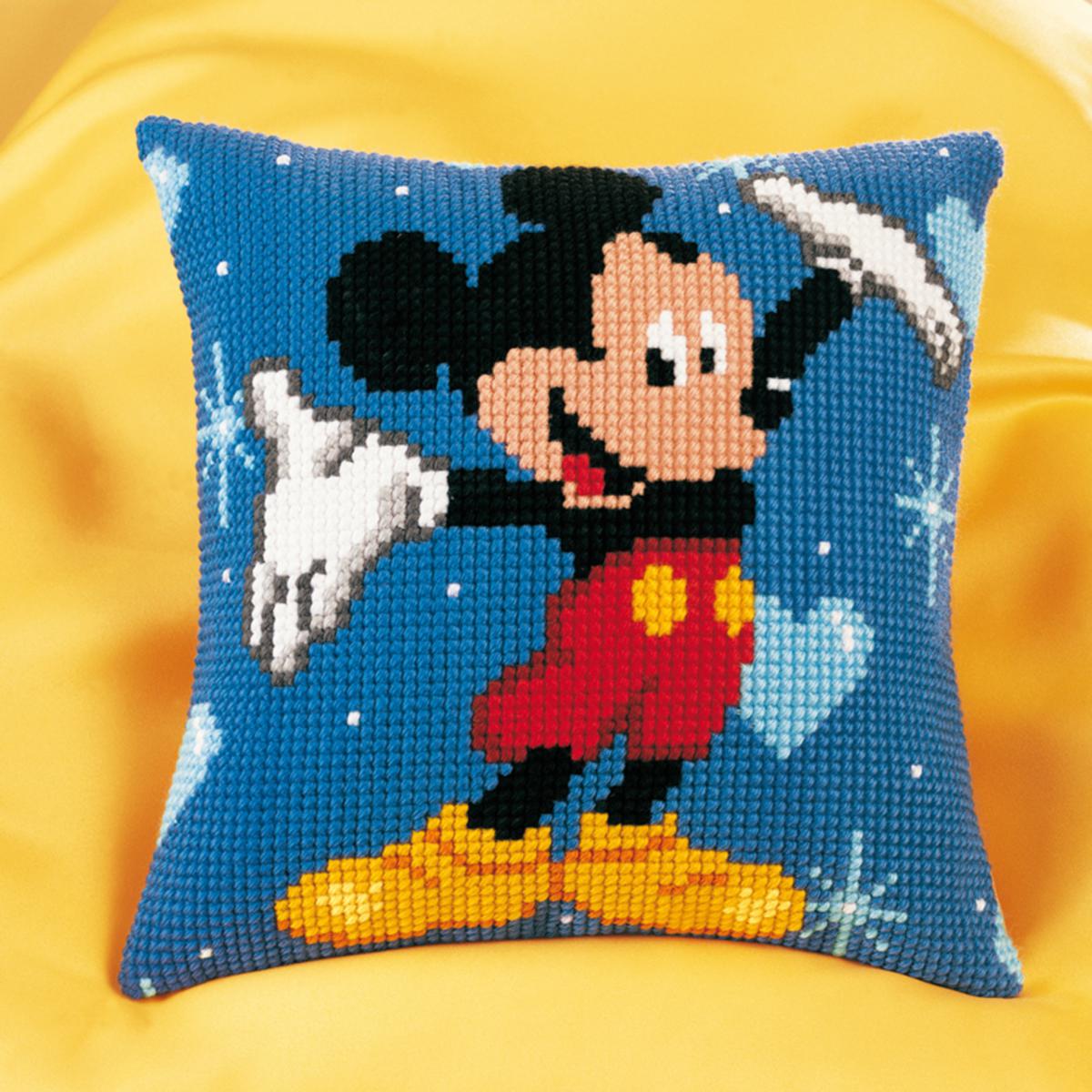 Disney Cross Stitch Modern KIT, Disney Mickey Mouse, Baby Shower Gift, DIY Embroidery  KIT 