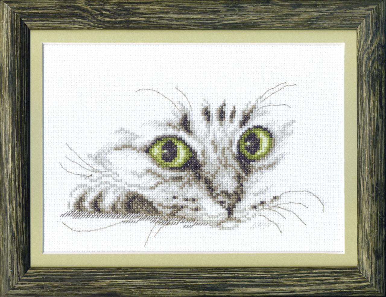 Tabby Cat Cross Stitch Kit