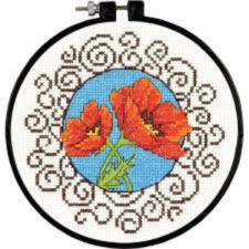 72-73825 counted cross stitch kit DIMENSIONS "Poppies"