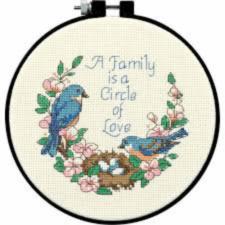 72900 Counted cross stitch kit DIMENSIONS "Family Love"