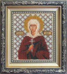 Beadwork kit B-1080 "The Icon of St. Martyr Lidia"
