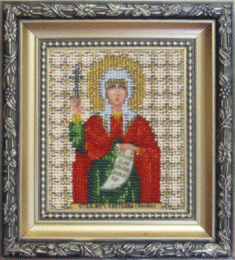 Beadwork kit B-1073 "The Icon of St. Martyr Svetlana (Fotina)"