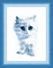 Cross-stitch kit М-92 (№350) "White cat"