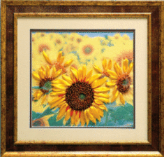 Ribbon embroidery kit L-020 "Sunflowers" 