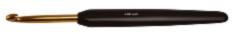 30805 Крючок алюминиевый с черной ручкой и золотым наконечником KnitPro, 4.00 мм 
