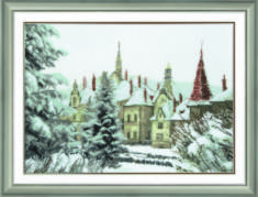 Partial embroidery kit RK-073 "Christmas in the Carpathians"