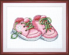 BT-008 Counted cross stitch kit Crystal Art "First steps"