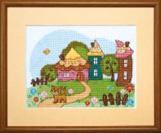 BT-010 Counted cross stitch kit Crystal Art "Early walk"