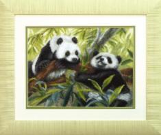 Cross-stitch kit №505 "Pandas"