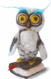 Felting kit V-23 “Wise owl” 