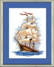 Cross-stitch kit №207 "Sailboat"