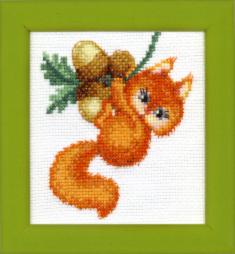 BT-031 Counted cross stitch kit Crystal Art "Forest delicacy"