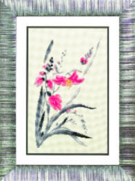 Mixed technique stitch kit М-113 "The Scarlet flower"