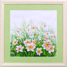 Mixed technique stitch kit М-114 "Valley of narcissi"