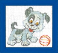BT-027 Counted cross stitch kit Crystal Art "In the yard"