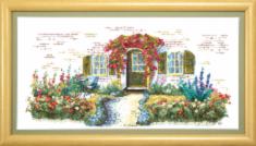 BT-006 Counted cross stitch kit Crystal Art "Cozy cottage"