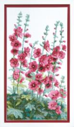 BT-013 Counted cross stitch kit Crystal Art "Flowers at the house"