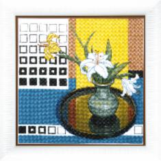 BT-048 Counted cross stitch kit Crystal Art "Charm of color"