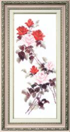 BT-053 Counted cross stitch kit Crystal Art "Etude with red roses"