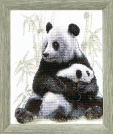 BT-063 Counted cross stitch kit Crystal Art "Hide-and-seek game"