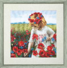 BT-057 Counted cross stitch kit Crystal Art "Summer day"