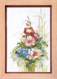 BT-051 Counted cross stitch kit Crystal Art "Freshness of meadow"