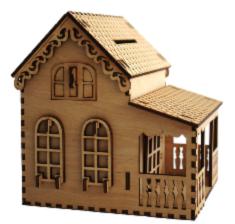 F-001 Designer kit Moneybox "House"