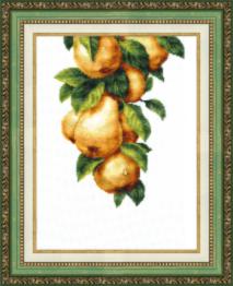 BT-097 Counted cross stitch kit Crystal Art "Juicy pear"