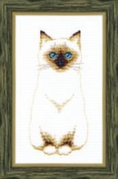 BT-109 Counted cross stitch kit Crystal Art "Siamese"