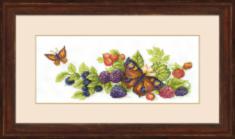 BT-122 Counted cross stitch kit Crystal Art "Yield of berries"