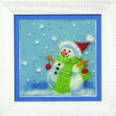 Felting kit V-107 “In New Year – with smile” 