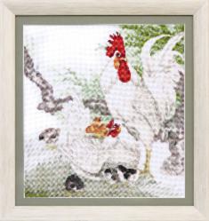 BT-124 Counted cross stitch kit Crystal Art "Friendly family"