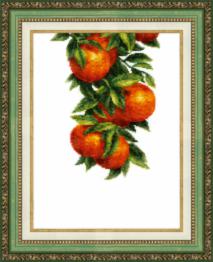 BT-138 Counted cross stitch kit Crystal Art "Sunny oranges"