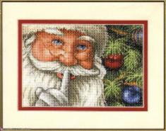 08799 Counted cross stitch kit DIMENSIONS "Santa's Secret"