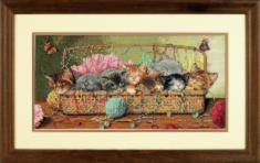 35184 Counted cross stitch kit DIMENSIONS "Kitty Litter"