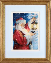 70-08831 Counted cross stitch kit DIMENSIONS "Santa's Feathered Friend"
