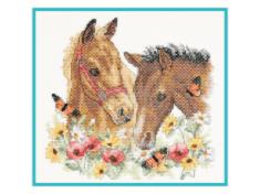 03230 Counted cross stitch kit DIMENSIONS "Horse Friends"