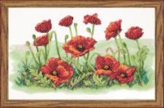 03237 Counted cross stitch kit DIMENSIONS "Field of Poppies"