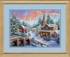 08783 Counted cross stitch kit DIMENSIONS "Holiday Village"