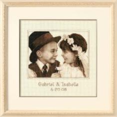 35192 Counted cross stitch kit DIMENSIONS "First Love Wedding Record"