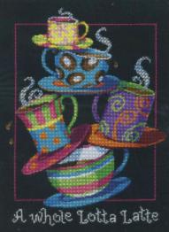 35218 Counted cross stitch kit DIMENSIONS "A Whole Lotta Latte"