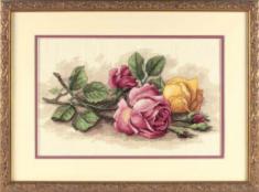 13720 Counted cross stitch kit DIMENSIONS "Rose Cuttings"