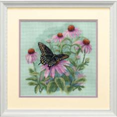 35249 Counted cross stitch kit DIMENSIONS "Butterfly & Daisies"