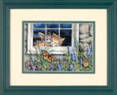 65051 Counted cross stitch kit DIMENSIONS "Feline Love"